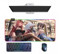 Tappetino per mouse anime NIKKE: Goddess of Victory Anime RGB tappetino per mouse con diverse modalità di illuminazione grandi tappetini per mouse in gomma
