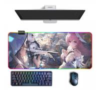 Tappetino per mouse anime NIKKE: Goddess of Victory Anime RGB tappetino per mouse con diverse modalità di illuminazione grandi tappetini per mouse in gomma
