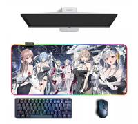 Tappetino per mouse anime NIKKE: Goddess of Victory Anime RGB tappetino per mouse con diverse modalità di illuminazione grandi tappetini per mouse in gomma