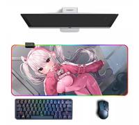 Tappetino per mouse anime NIKKE: Goddess of Victory Anime RGB tappetino per mouse con diverse modalità di illuminazione grandi tappetini per mouse in gomma