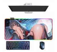 Tappetino per mouse anime NIKKE: Goddess of Victory Anime RGB tappetino per mouse con diverse modalità di illuminazione grandi tappetini per mouse in gomma