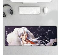 Tappetino per mouse anime per PC gamer, bordi cuciti resistenti, design che non sbiadisce, base in gomma naturale resistente all'acqua, copertura