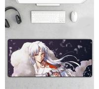 Tappetino per mouse anime per PC gamer, bordi cuciti resistenti, design che non sbiadisce, base in gomma naturale resistente all'acqua, copertura