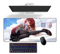Tappetino per mouse anime Steins;Gate Anime Mouse Pads Deskmat Keyboard Mat Large Mouse Pad