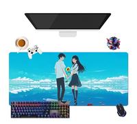 Tappetino per mouse Anime Tunnel to Summer | tappetino per mouse impermeabile extra large | base in gomma antiscivolo per PC, portatile, e-Sport (1, 35,4" × 15,7" × 0,12")