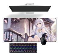 Tappetino per mouse anime Wandering Witch: The Journey of Elaina Anime Mouse Pads Deskmat Keyboard Mat Large Mouse Pads