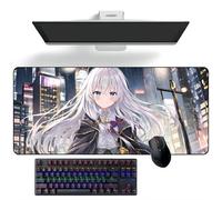 Tappetino per mouse anime Wandering Witch: The Journey of Elaina Anime Mouse Pads Deskmat Keyboard Mat Large Mouse Pads