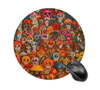 Tappetino per mouse artistico popolare messicano, spesso e resistente, base in gomma antiscivolo, facile scorrevole, superficie resistente alle fuoriuscite per laptop, ufficio e casa