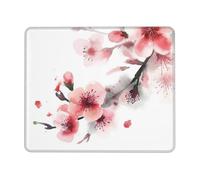 Tappetino per mouse Asian Watercolor Pink Cherry Flowers Tappetino Mouse