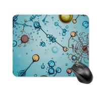 Tappetino per mouse astrazione, biologia, chimica, con base in gomma antiscivolo, impermeabile, tappetino da scrivania per computer portatile, tappetino per mouse da gioco, accessori da scrivania per