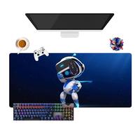 Tappetino per mouse Astro Game Bot | Tappetino per mouse Gamer XL, uso ufficio, studio e casa, base antiscivolo + superficie morbida (4, 35,4" × 15,7" × 0,12")