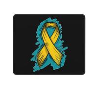 Tappetino per Mouse Awareness Ribbon Suicide Prevention Day Desk Mat con Base in Gomma Antiscivolo Tappetino per Tastiera Migliora Precisione E velocità Mouse Mat per Ufficio Pc Mac 25X30Cm