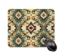 Tappetino per Mouse Aztec Style Vintage Bohemian Tappetino Mouse Piccolo Impermeabile Antipolvere Mousepad Forma Rettangolare, per Casa, Scrivania, Laptop, 25x30cm
