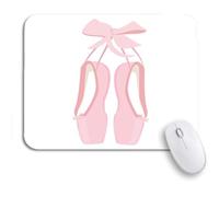 Tappetino Per Mouse Ballerina Hanging Pink Ballet Pointe Pointes Shoes Slipper Beauty Tappetino Per Il Mouse Antiscivolo Confortevole Sottomano, Per Computer, Laptop, 25 x 30cm