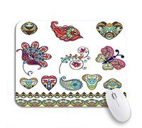 Tappetino per Mouse Blue Abstract Colorful Flower Flowers And Butterflies Beautiful Branch Sottomano Personalizzato Portatile Tappetini Mouse, per Gioco, Scrivania, 25 x 30cm