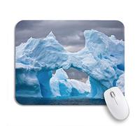 Tappetino Per Mouse Blue Ice Huge Iceberg In Antarctica Dark Snow Tappetini Mouse Portatile Base Antiscivolo In Gomma Tappetino Mouse, Per Computer, Scrivania, 25 x 30cm