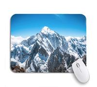 Tappetino per Mouse Blue Mount Mountain Peak Everest National Park Nepal Himalaya Tappetino Mouse Piccolo Personalizzato Antipolvere Tappetini Mouse, per Casa, Gioco, 25 x 30cm