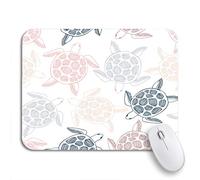 Tappetino Per Mouse Blue Pattern Sea Turtles Pink Animal Camouflage Exotic Kids Tappetini Mouse Confortevole Portatile Sottomano, Per Gaming Mouse, Gioco, 25 x 30cm
