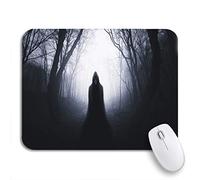 Tappetino Per Mouse Blue Silhouette In Spooky Dark Scary Tappetino Mouse Personalizzato Base Antiscivolo In Gomma Tappetini Mouse, Per Computer, Casa, 25 x 30cm