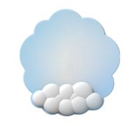 Tappetino per mouse Bluethy Gradient Cloud con poggiapolsi ergonomico in memory foam, cuscinetto antiscivolo per alleviare il dolore - Compatibile