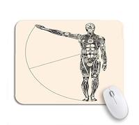 Tappetino Per Mouse Body Ideal Human Proportion That Governs The Universe Making Tappetini Mouse Antipolvere Lavabile Tappetino Per Il Mouse Antiscivolo, Per Computer, Gaming Mouse, 25 x 30cm