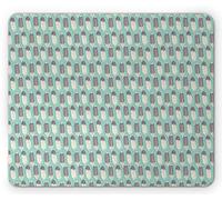 Tappetino per Mouse Boho Bird Feathers Culture Symbolic Folk Tappetino Mouse Gaming Personalizzato Base Antiscivolo in Gomma Mousepad Forma Rettangolare, per Scrivania, Casa, Laptop, 25x30cm