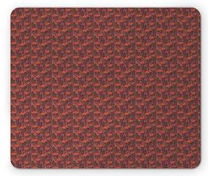 Tappetino per Mouse Botany Flowers And Leaves Botanical Retro Tiny Spring Flora Illustration Tappetino Mouse Gaming Impermeabile Mousepad Forma Rettangolare, per Laptop, Scrivania, 25x30cm