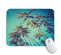 Tappetino Per Mouse California Retro Vintage Of Diagonal Palm Trees In Hawaii Tappetini Mouse Facile Da Pulire Portatile Sottomano, Per Gaming Mouse, Casa, 25 x 30cm