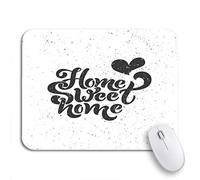 Tappetino Per Mouse Calligraphic Home Sweet Typographic For Lettering Composition Modern Tappetini Mouse Antipolvere Confortevole Tappetino Mouse Pad, Per Scrivania, Computer, 25 x 30cm