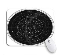 Tappetino per Mouse Celestial Map of The Night Astronomical Chart Northern Tappetino Mouse Gaming Personalizzato Lavabile Tappetino Mouse Piccolo, per Computer, Ufficio, 25 x 30cm