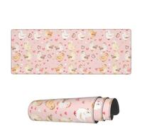 Tappetino per Mouse Chicks Baby Cute Hearts Tappetino Mouse Gaming Antipolvere Mousepad Forma Rettangolare, per Ufficio, Casa, Gaming Mouse, 80x30cm