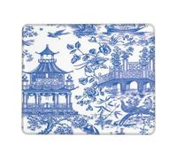 Tappetino per Mouse Chinese Style Chinoiserie Ancient Folk Desk Mat Migliora Precisione E velocità Mousepad Waterproof Tappetino per Tastiera per Ufficio Laptop Gaming 25X30Cm