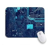 Tappetino per Mouse Circuit Board Electronic Computer Hardware Technology Motherboard Digital Chip Tappetino Mouse Antipolvere Mousepad Forma Rettangolare, per Gaming Mouse, Gioco, 25 x 30cm