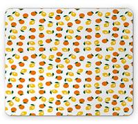 Tappetino per Mouse Citrus Fruit AR Pattern of Lemons Plain Background Natural Art Tappetino Mouse Pad Impermeabile Antipolvere Sottomano, per Casa, Computer, Laptop, 25x30cm