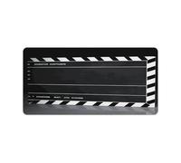 Tappetino per mouse classico film Clapboard stampa nera Computer Desk Mat Gaming Mouse Pad per Home Office Gaming