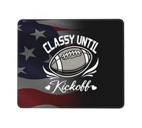 Tappetino per Mouse Classy Until Kickoff Tappetini Mouse Personalizzato Impermeabile Mousepad Forma Rettangolare, per Computer, Casa, Laptop, 25x30cm