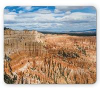 Tappetino per Mouse Cliffs National Park Bryce Canyon Scenic Formation Plateau Mountains Peaceful Tappetino Mouse Facile da Pulire Sottomano, per Gaming Mouse, Scrivania, Laptop, 25x30cm
