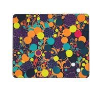 Tappetino per Mouse Color Decorative Pattern Print Tappetino Mouse Piccolo Portatile Base Antiscivolo in Gomma Mousepad Forma Rettangolare, per Casa, Gaming Mouse, Computer, 25x30cm