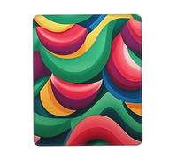Tappetino per mouse colorato con morfologia biologica, design unico per giochi e ufficio, stampa a colori, base in gomma antiscivolo, perfetto per computer portatili e scrivanie