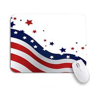 Tappetino per Mouse Colorful Fourth 4Th of July Red Patriotic Election Stars Tappetino Mouse Gaming Confortevole Mousepad Forma Rettangolare, per Casa, Gaming Mouse, 25 x 30cm