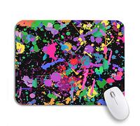 Tappetino Per Mouse Colorful Splatter Abstract Color Splash Watercolor No Paint Explosion Sottomano Impermeabile Confortevole Mousepad Forma Rettangolare, Per Ufficio, Laptop, 25 x 30cm