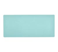 Tappetino per mouse comodo per scrivere, 80 x 30 cm, colore turchese chiaro tinta unita