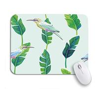 Tappetino Per Mouse Composition Of Tropical Birds And Palm Leaves Summer Tappetino Mouse Gaming Personalizzato Portatile Tappetino Per Il Mouse Antiscivolo, Per Scrivania, Gioco, 25 x 30cm