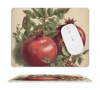 Tappetino per mouse con bacche di melograno, impermeabile e antiscivolo, tappetino per mouse portatile, comodo tappetino per mouse per desktop, casa, ufficio, laptop
