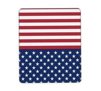 Tappetino per mouse con bandiera americana, stelle e strisce, impermeabile, con base in gomma antiscivolo, tappetino per mouse da gioco liscio con bordo cucito, tappetino per mouse per computer