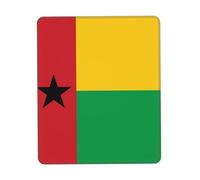 Tappetino per mouse con bandiera della Guinea-Bissau, bordo in gomma, 17,8 x 21,8 cm, per ufficio, gioco, studio, scrivania, console portatile