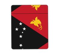 Tappetino per mouse con bandiera della Papua Nuova Guinea, bordo in gomma, 25,4 x 30,5 cm, per ufficio, gioco, studio, scrivania, console portatile