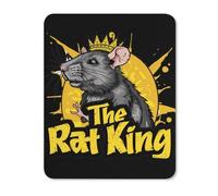 Tappetino per mouse con base in gomma antiscivolo, motivo: Rat King, per ufficio