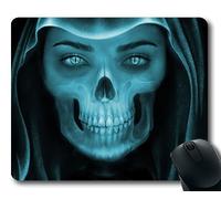 (Tappetino per mouse con blocco di precisione) Skull Art Demon Abstract The Eyes Gaming tappetino per mouse per mac o computer