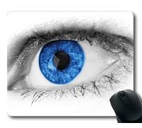 (Tappetino per mouse con bordo di precisione) Astratto Bella bellezza Blu Chiudi Close-Up Gioco tappetino per mouse per mac o computer